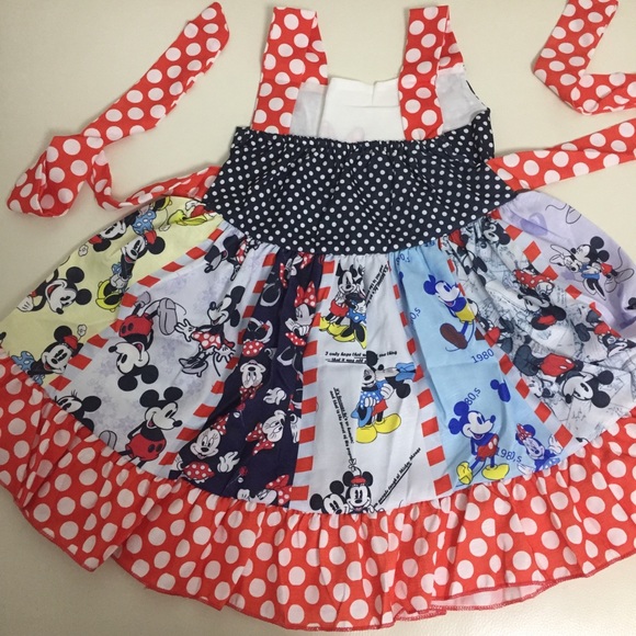 Minnie Mouse Mickey Mouse Cute Twirl Dress - Picture 10 of 11